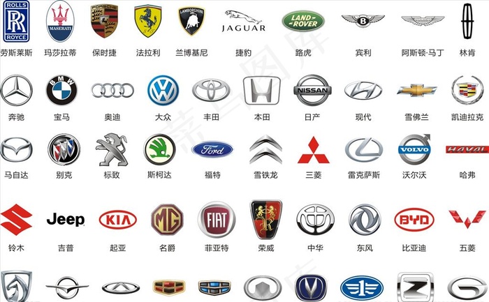 汽车标识图片