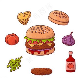 矢量厨房蔬菜食物素材图片