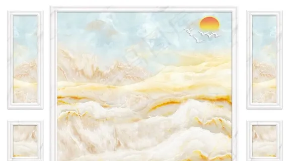 大理石背景 新中式玄关图片 大理石背景 新中式玄关图片