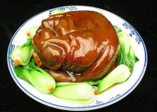 猪腿 青菜图片