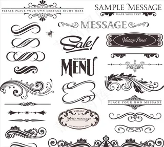 欧式花边花纹图片