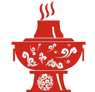 火锅矢量图图片