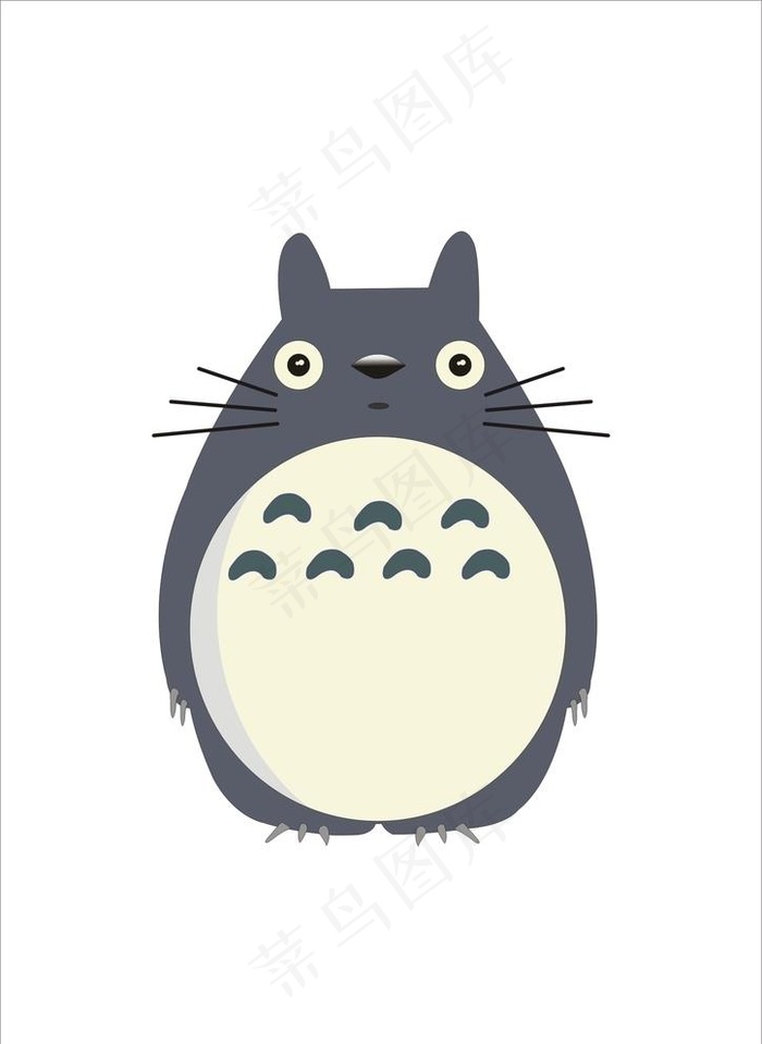 龙猫图片cdr矢量模版下载