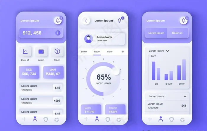 钱包APP图片ai矢量模版下载