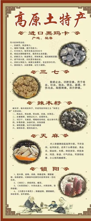 养生中药展架图片