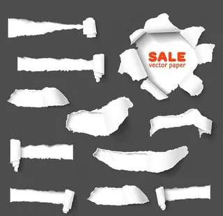纸张破裂图片