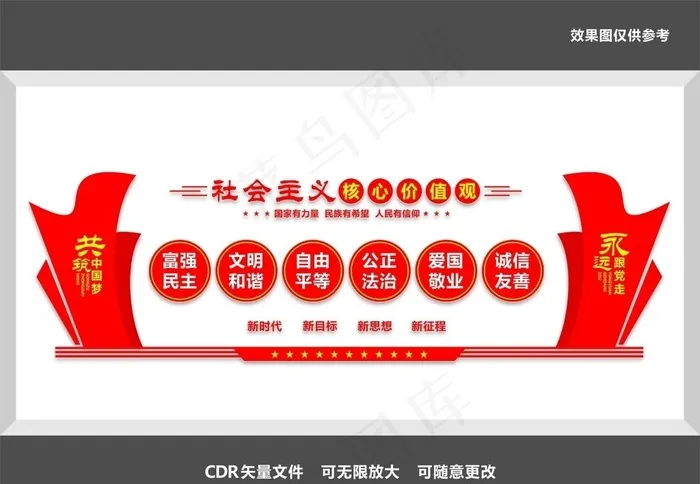 *核心价值观图片cdr矢量模版下载