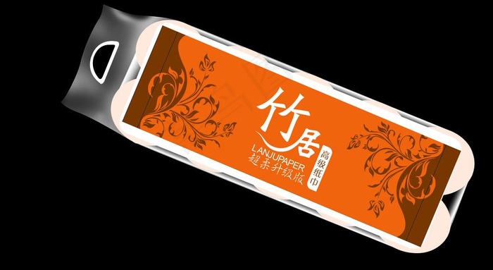 卫生纸包装图片ai矢量模版下载