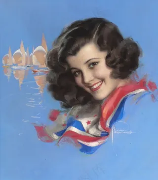 欧洲油画美女图片