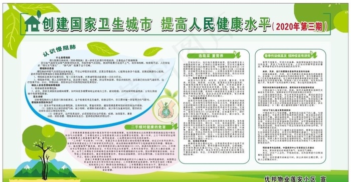 2020年创卫第三期图片cdr矢量模版下载