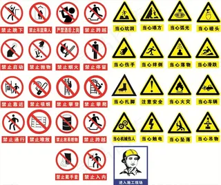 工地安全标识图片