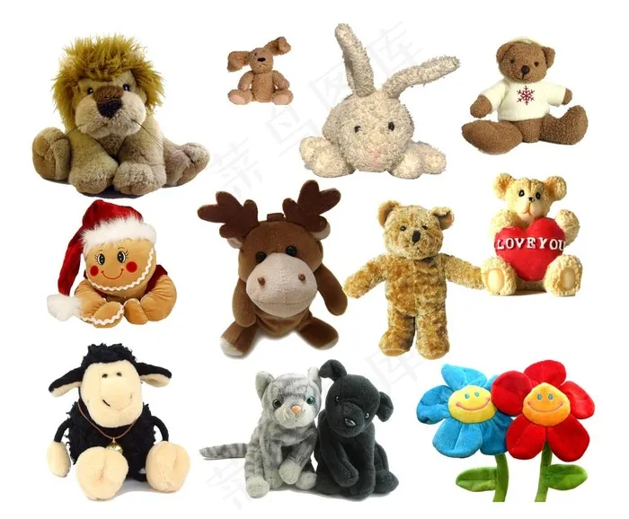 毛绒玩具图片(5728X4904(DPI:300))psd模版下载