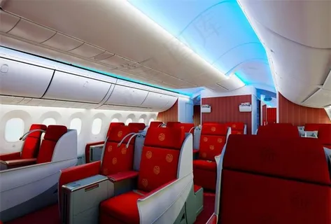 787飞机 登机内光图片