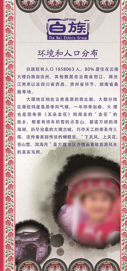 （白族）环境和人口分布图片