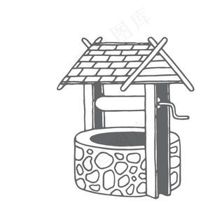 黑白线条手绘图片