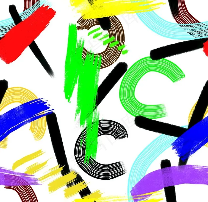 水彩印花 男装印花图片