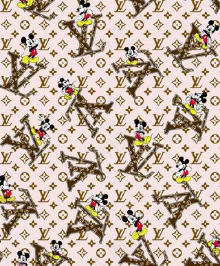 米老鼠大牌LV字母卡通米奇印花图片