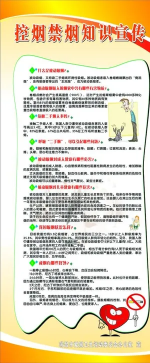控烟禁言宣传 展架图片