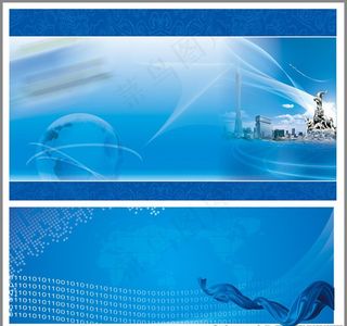 科技背景  蓝色科技 线条背景图片