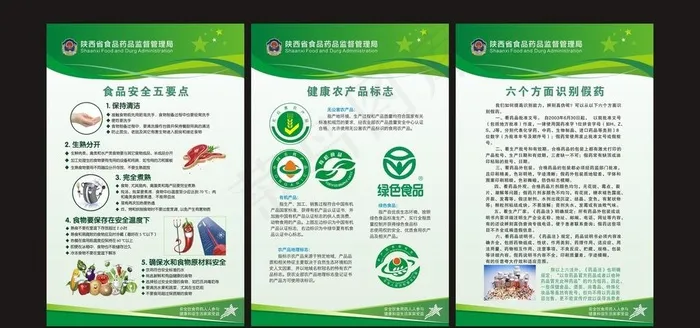 食品药品展板图片cdr矢量模版下载