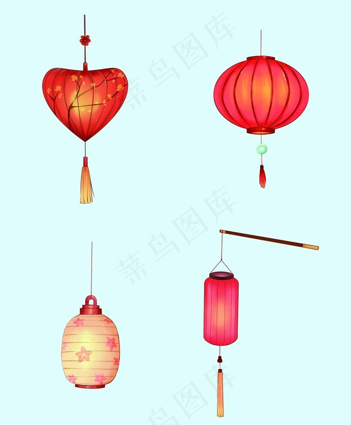 中秋灯笼图片psd模版下载