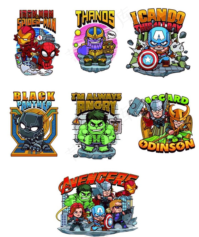 卡通复仇者联盟图片