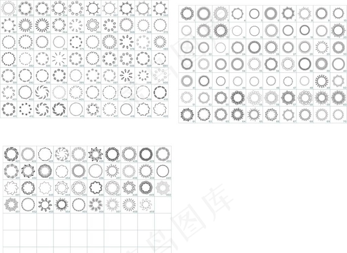 圆形花边图片cdr矢量模版下载