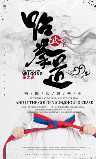 跆拳道海报图片