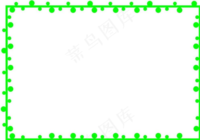 绿色边框图片cdr矢量模版下载