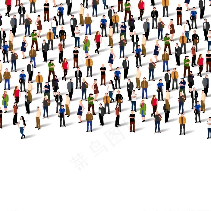 人群 人物图片ai矢量模版下载
