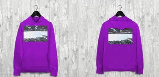 紫色卫衣样机图片