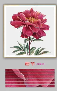 现代手绘花卉玄关客厅装饰画图片 现代手绘花卉玄关客厅装饰画图片