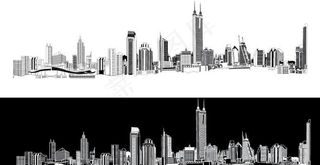 深圳全景线描图图片