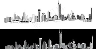 深圳全景线描图图片