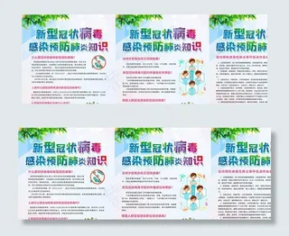 冠状病毒防疫海报图片