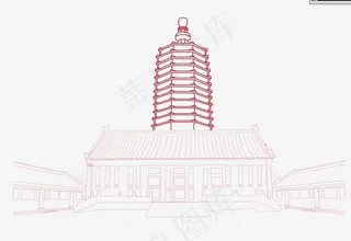 天宁寺 ai图片