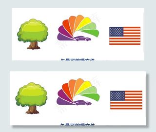 树 彩虹 旗图片