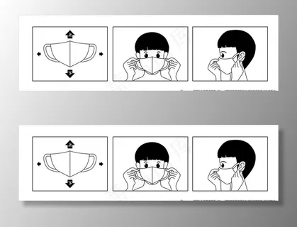 口罩图解图片