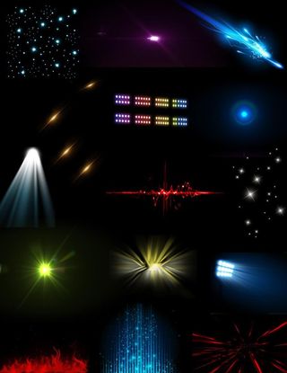 光效镜头光线光晕光点光圈png图片