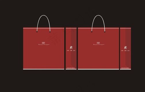 红酒手提袋设计图片