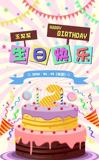 生日快乐 生日贺卡 生日海报图片