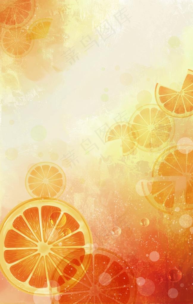橙子背景图片