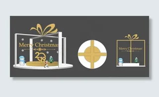 商场圣诞DP点设计图片