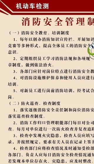消防安全管理制度图片