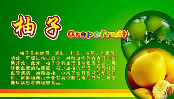 柚子展板图片