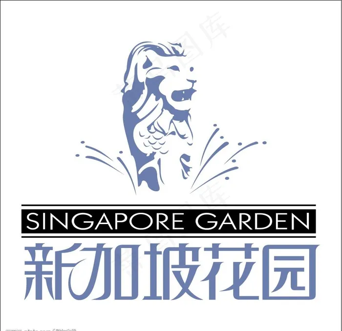 新加坡花园图片cdr矢量模版下载