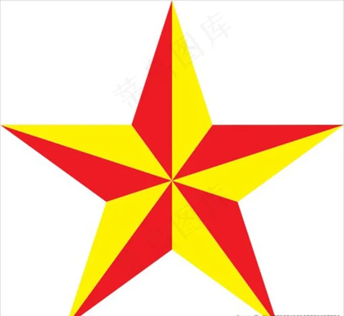 立体五星图片cdr矢量模版下载