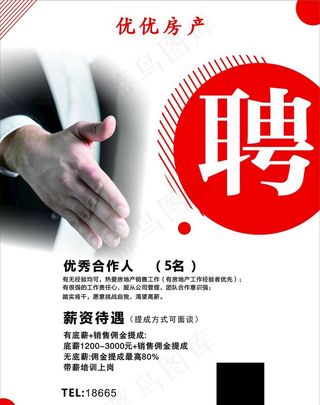 招聘广告 房产照片 招聘海报图片