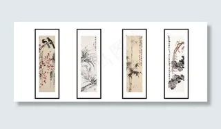 梅兰竹菊图片