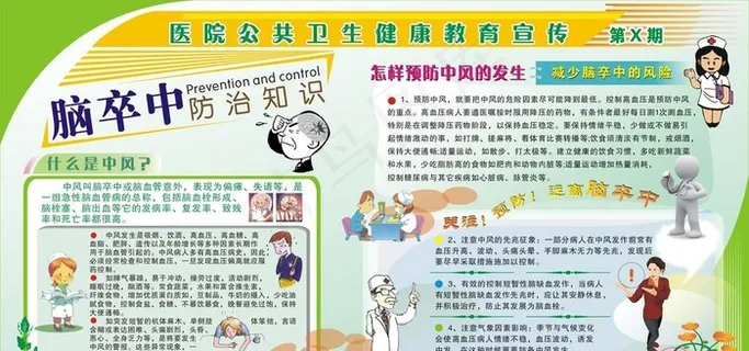 脑卒中防治宣传栏图片 脑卒中防治宣传栏图片